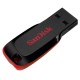 USB atmintinė SanDisk Cruzer Blade USB Flash Drive 32GB, Black, Red