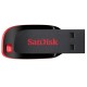 USB atmintinė SanDisk Cruzer Blade USB Flash Drive 32GB, Black, Red