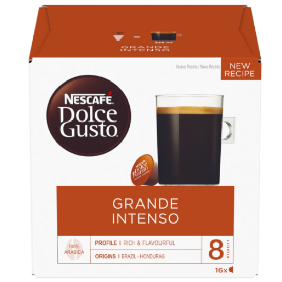 Nescafe Dolce Gusto Grande Intenso kava 16 kapsulių dėžutėje