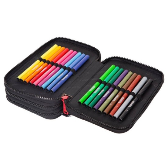 Forminis trijų skyrių penalas su priedais CoolPack Jumper 3 BEAR