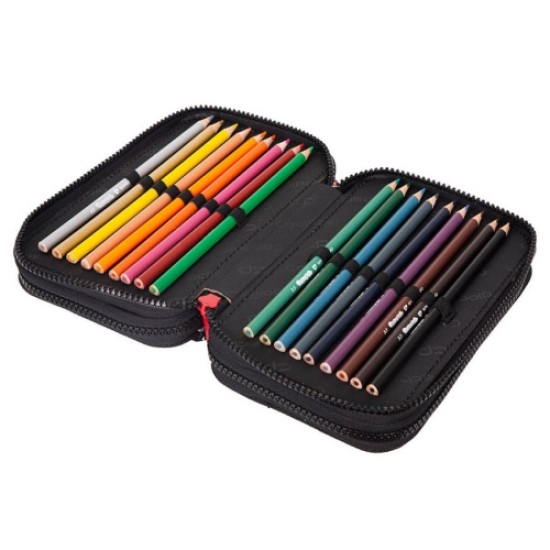 Forminis trijų skyrių penalas su priedais CoolPack Jumper 3 BEAR