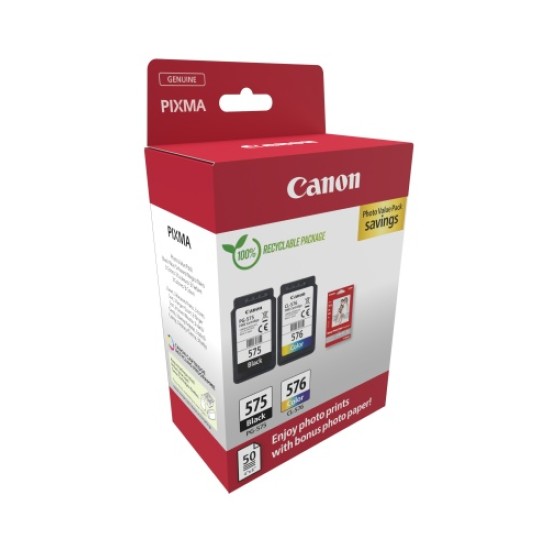 Canon PG-575/CL-576 (5438C004) Photo value pack Rašalinių kasečių komplektas, BK/CMY