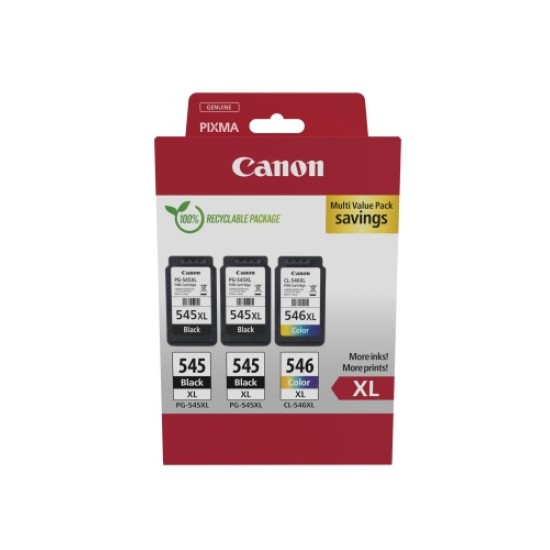 Canon PG-545XL/CL-546XL (8286B013) Rašalinių kasečių komplektas, BK/CMY