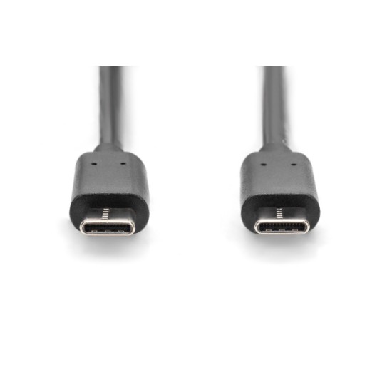 Digitus AK-300138-030-S USB-C Kabelis, USB-C 2.0 Male į USB-C 2.0 Male, 3 m, Juoda