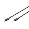 Digitus AK-300138-030-S USB-C Kabelis, USB-C 2.0 Male į USB-C 2.0 Male, 3 m, Juoda
