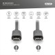 Digitus AK-300138-030-S USB-C Kabelis, USB-C 2.0 Male į USB-C 2.0 Male, 3 m, Juoda