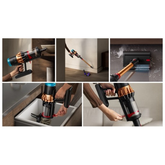 Dyson V16 Piston Animal Submarine Belaidis dulkių siurblys, Matte Black/Copper