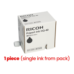 Ricoh Priport HQ-40 (817225) Rašalinė kasetė, Juoda (1 vnt)