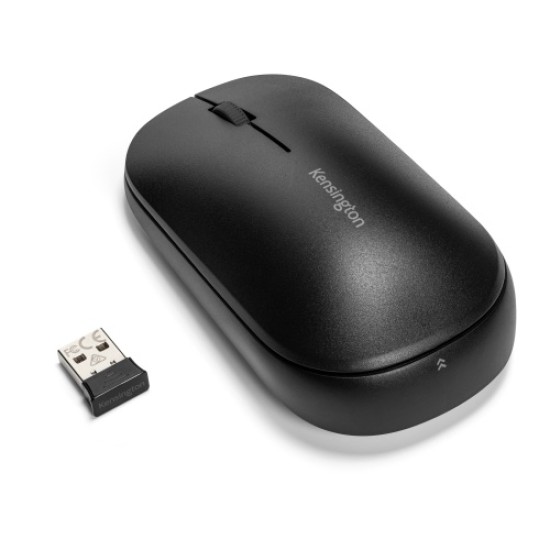 Kensington SureTrack Dual Belaidė pelė, RF Wireless + Bluetooth, 2400 DPI, Juoda