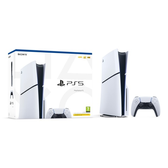 Sony PlayStation 5 Slim Žaidimų konsolė, Disc Drive Edition, 1TB SSD, Balta