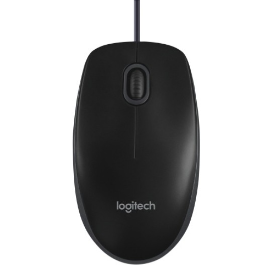 Logitech B100 Laidinė pelė, USB Type-A, Optical, 1000 DPI, Juoda
