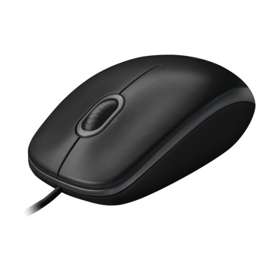 Logitech B100 Laidinė pelė, USB Type-A, Optical, 1000 DPI, Juoda