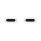 Samsung EP-DA705 USB-C Male į USB-C Male Kabelis 1m, Balta