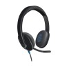 Logitech H540 Laidinės ausinės, USB-A, Juoda