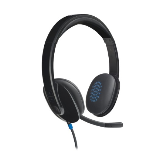 Logitech H540 Laidinės ausinės, USB-A, Juoda