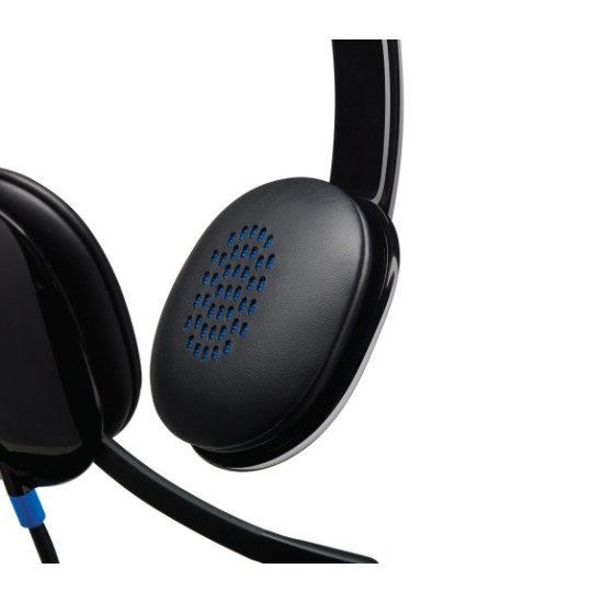 Logitech H540 Laidinės ausinės, USB-A, Juoda