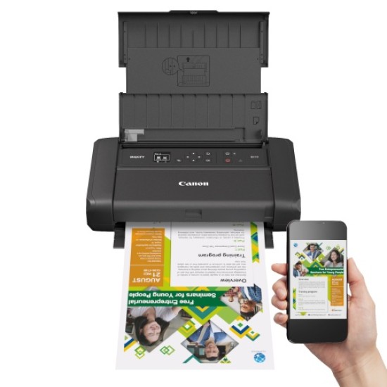 Canon MAXIFY BX110 Spausdintuvas rašalinis spalvotas A4 9 ipm USB Wi-Fi