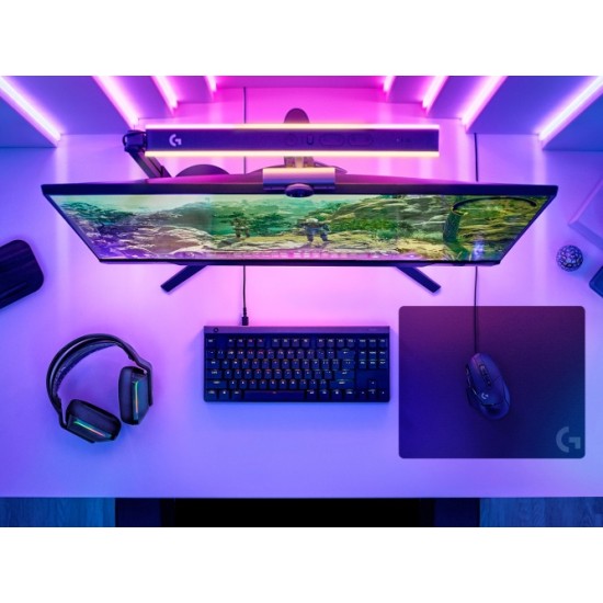 Logitech G240 Žaidimų pelės kilimėlis, 280 x 340 x 1 mm, Juoda