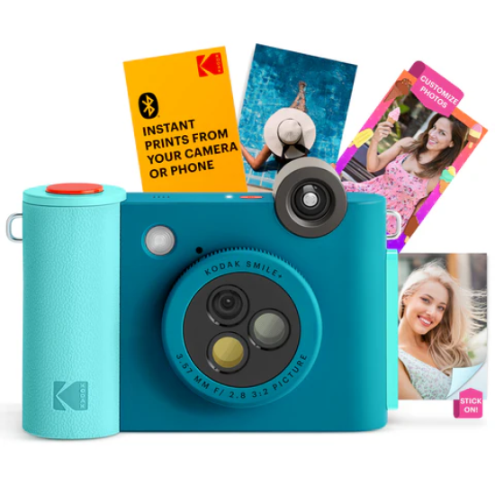 Kodak SMILE+ Momentinis fotoaparatas, 2x3'', Mėlyna