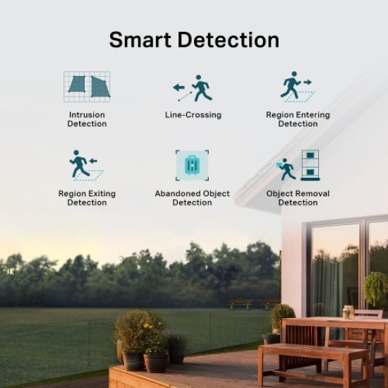 TP-Link VIGI C540V VIGI 4MP Outdoor Full-Color Dual-Lens Varifocal Pan Tilt Tinklo kamera