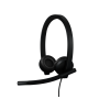 Logitech H570e Stereo MS Teams Laidinės ausinės USB-A, Juoda