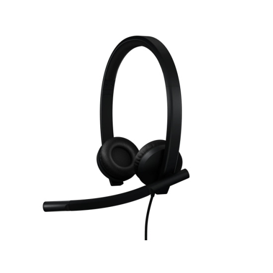 Logitech H570e Stereo MS Teams Laidinės ausinės USB-A, Juoda