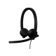 Logitech H570e Stereo MS Teams Laidinės ausinės USB-A, Juoda
