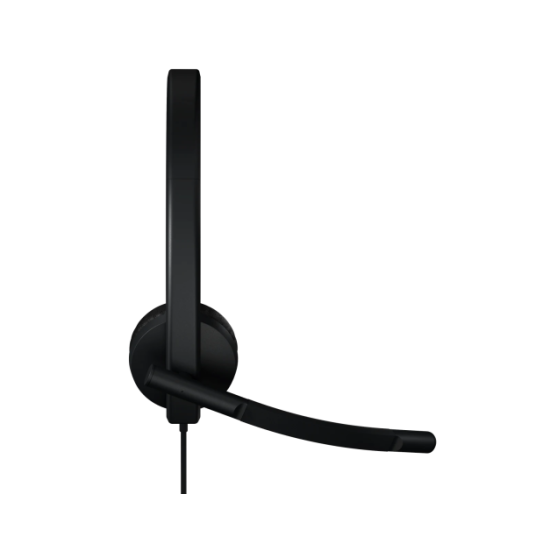 Logitech H570e Stereo MS Teams Laidinės ausinės USB-A, Juoda