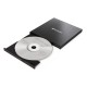 Verbatim 43886 External Slimline CD/DVD Writer Išorinis optinis įrenginys, USB-C/USB-A, Juoda