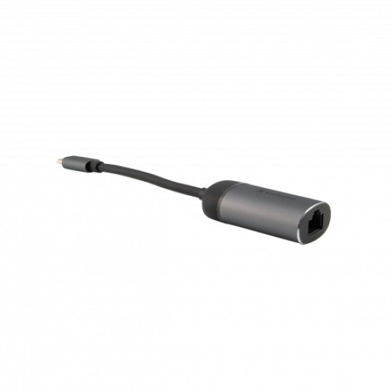Verbatim 49146 USB-C to Gigabit Ethernet Adapteris, USB 3.1 GEN 1, Gigabit Ethernet, Pilka/Juoda