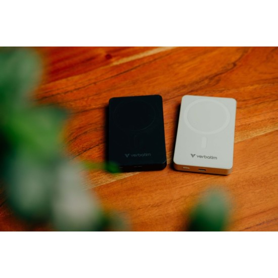 Verbatim 32227 Charge 'n' Go Essentials Magnetic Wireless Išorinė baterija Power Bank 10000mAh Juoda