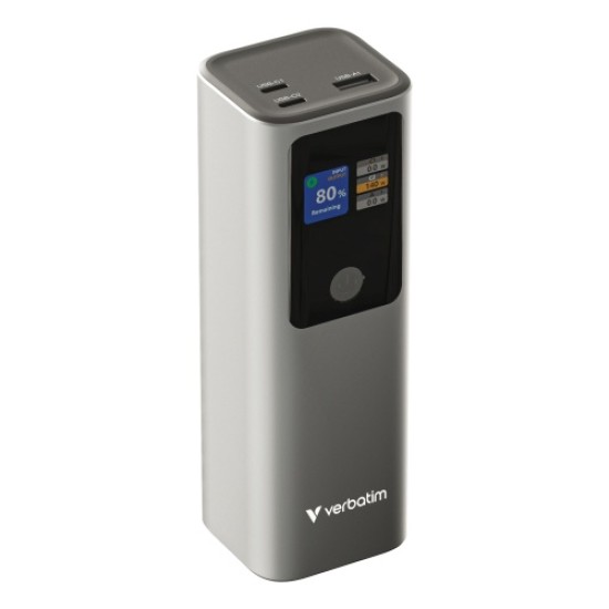 Verbatim 32269 Charge 'n' Go Išorinė baterija (Power Bank) 27000mAh 183W, USB-C, USB-A, Pilka