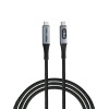 Verbatim 31849 Sync & Charge Kabelis USB-C į USB-C 240W 40Gbps 120cm, Power Display, Pilka/Juoda