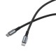 Verbatim 31846 Sync & Charge Kabelis USB-C į USB-C 100W 480Mbps 120cm, Pilka/Juoda
