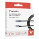 Verbatim 31845 Sync & Charge Kabelis USB-C į USB-C 60W 480Mbps 120cm, Pilka/Juoda