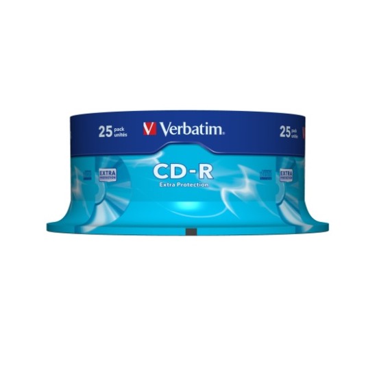 Verbatim 43432 CD-R 700MB 52X Extra Protection Surface diskai (25 vnt pakuotėje)