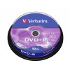 Verbatim 43498 DVD+R AZO 4.7GB 16X Matt Silver Surface diskai (10 vnt pakuotėje)