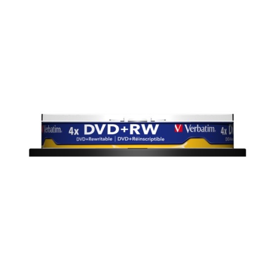 Verbatim 43488 DVD+RW SERL 4.7GB 4X Matt Silver Surface diskai (10 vnt pakuotėje)
