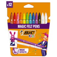 Bic Flomasteriai Kids Magic 10+2 spalvų rinkinys
