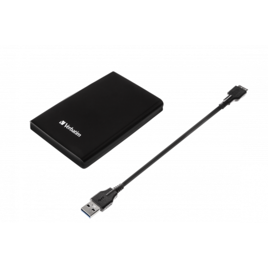 Verbatim 53023 Store 'n' Go USB 3.0 Išorinis kietasis diskas HDD 1TB, iki 4800 Mbit/s 5400rpm, Juoda