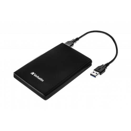 Verbatim 53023 Store 'n' Go USB 3.0 Išorinis kietasis diskas HDD 1TB, iki 4800 Mbit/s 5400rpm, Juoda