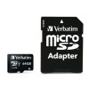 Verbatim 47042 Pro U3 Micro SDXC Atminties kortelė 64GB + microSD į SD Adapteris
