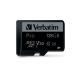 Verbatim 47044 Pro U3 Micro SDXC Atminties kortelė 128GB + microSD į SD Adapteris