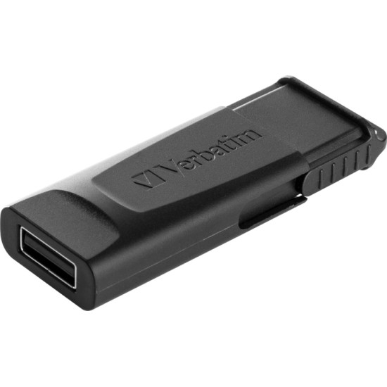 Verbatim 98698 Slider USB atmintinė 64GB, USB-A 2.0, Juoda